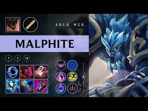 Malphite Mid vs Akshan - EUW Master Patch 25.24