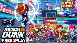 Swing Dunk ★ Gameplay ★ PC Steam [ Free to Play ] dynamic basketball game 2021 ★1080p60FPS
