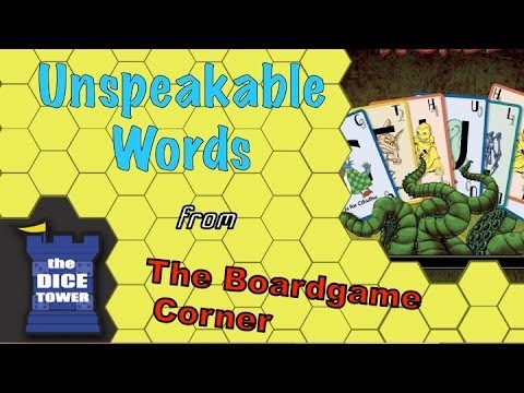 Boardgame Corner (Dice Tower) Reviews Unspeakable Words