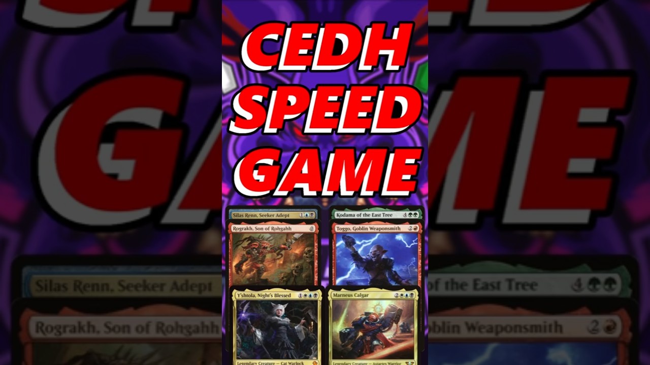 Fastest Game of MC Atlanta - Speed Cedh Gameplay - RogSi Vs Marnues Vs Yshtola Vs Toggo/Kodama