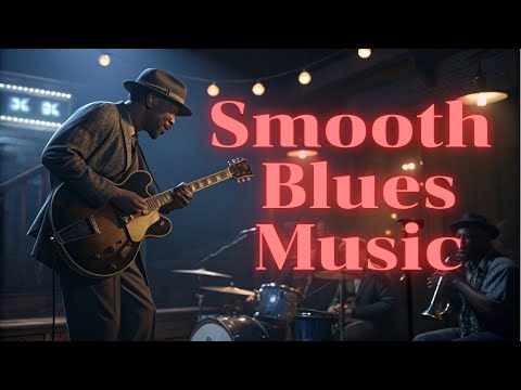 Smooth Blues Music - Relaxing Whiskey Blues played  and  Piano on Guitar