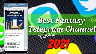 Best Dream11 Team prediction Telegram channel of 2022 | dream11 team provider telegram channel
