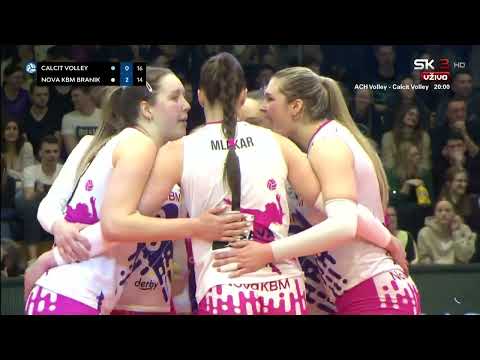 Superfinale slovenskega pokala, Velenje: Calcit Volley vs. Nova KBM Branik (2:3)