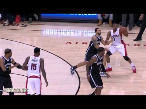 Deron Williams 24 vs Kyle Lowry 22 Full Duel Highlights 2014 Playoffs East R1G1 - Nets at Raptors
