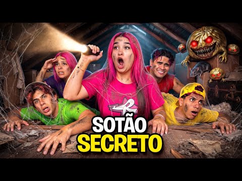 ENCONTRAMOS UM SÓTÃO SECRETO NA MANSÃO *Tinha um estranho lá !