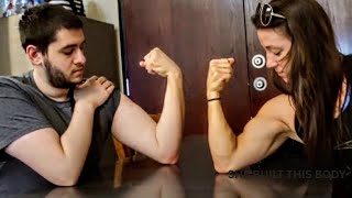 MixWrestling Power  Muscular Girl Dominates Man