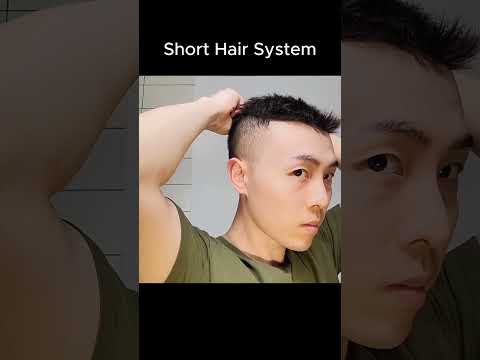 Short Hair System link in description #hairsystem #hairsystemtransformation