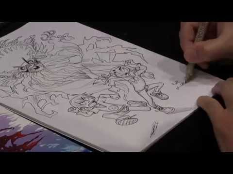 Monster Allergy - Federico Nardo Sketches - Comic-Salon Erlangen 2016