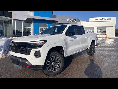 2026 Chevrolet Colorado Crew Cab Short Box 4-Wheel Drive Z71 in White for sale at Boyer Chevrolet Lindsay Ltd. in Lindsay, ON