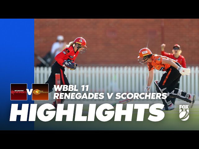 Melbourne Renegades vs Perth Scorchers WBBL11 | Full Match Highlights I Fox Cricket Melbourne Renegades vs Perth Scorchers WBBL11 | Full Match Highlights I Fox Cricket