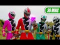 Green Black Rangers Unlocked Power Rangers Dino Fury Best Fights Cartoon 20 Mins