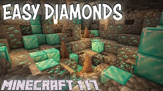 Easy ways to find Diamonds in Minecraft 1.17 Survival | NEVER Run out of Diamonds again!
