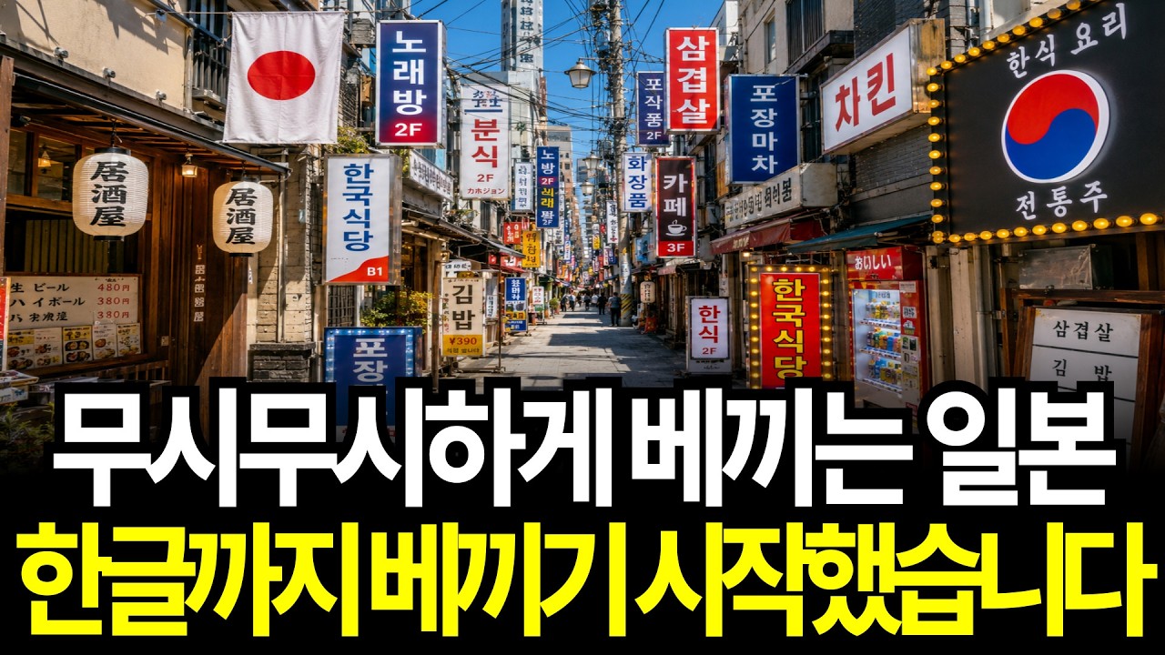 일본이 한국을 따라 합니다. 무시무시하게 베끼는 일본 한글까지 베끼기 시작했습니다 한국화 되가는 일본