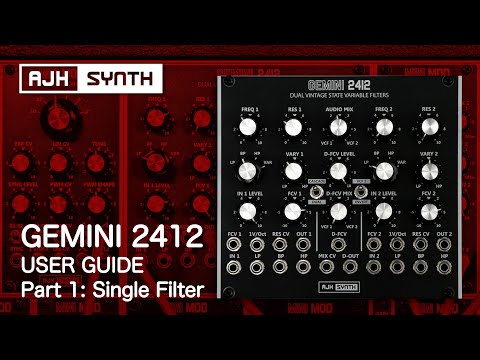 GEMINI 2412 User Guide Part 1: The Single Filter (Explaining the individual VCF with audio examples)