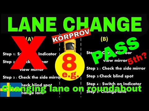 How to change lanes while driving test