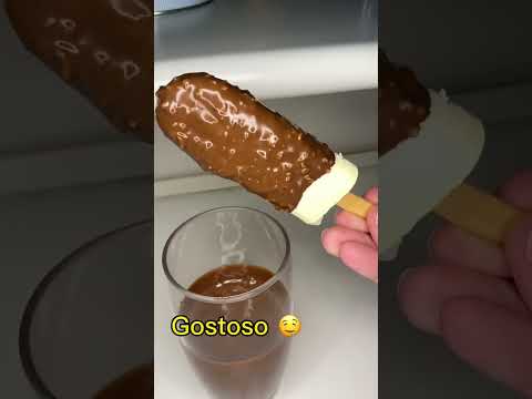 PICOLÉ MAGNUM CASEIRO!! DELICIOSO!! #shorts #picolé
