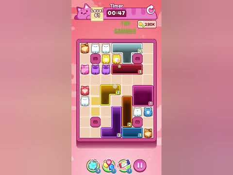 Drop the Cat! level 61 gameplay walkthrough solution