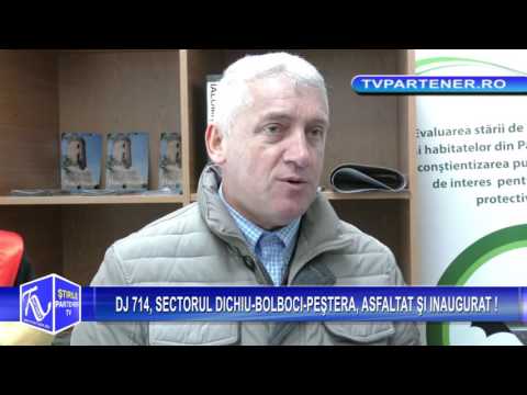 DJ 714, SECTORUL DICHIU BOLBOCI PEŞTERA, ASFALTAT ŞI INAUGURAT !