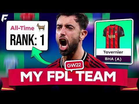 FPL GW22 TEAM SELECTION ✅ #1 FPL MANAGER! 🏆