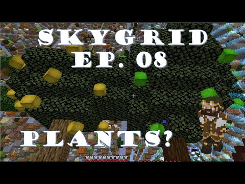 Skygrid Ep. #8 Strange Slimefun Plants in Minecraft 1.14.4!