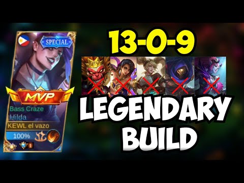 HILDA IS BACK WITH 13 KILLS AND NO DEATHS | LEGENDARY BUILD | MLBB