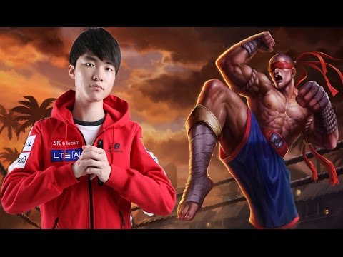 SKT Faker as Leesin vs Nidalee jungle S7