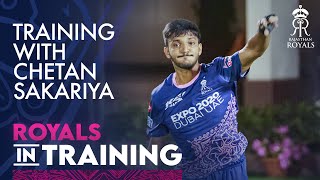 Chetan Sakariya’s training drills | IPL 2021