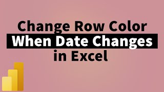 Using Conditional Formatting change Row color when Date changes | Excel Tutorial | MiTutorials