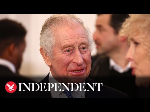 Watch again: King Charles and Camilla visit Schloss Bellevue castle