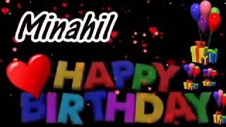 Minahil Happy Birthday Song With Name  Minahil Hap