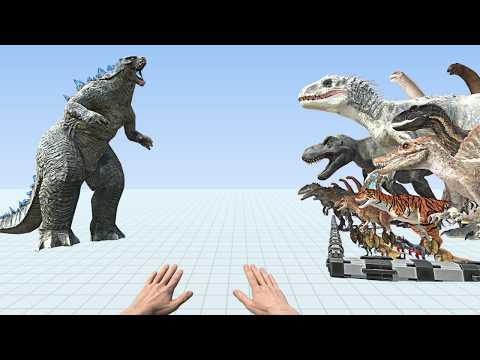 FPS Avatar Rescues Dinosaurs vs Godzilla 2014 | ARBS