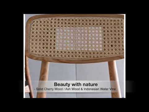 Oni - Ash Wood & Indonesian Water Vine Dinning Chair
