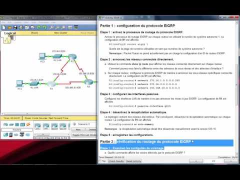 7.2.2.4 Packet Tracer - Configuring Basic EIGRP with IPv4