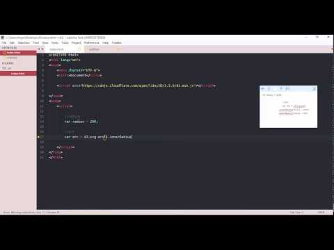 d3.js - arc, radius, innerRadius, outerRadius