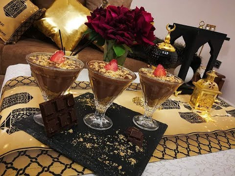حضري اسهل تحلية في10 دقائق،كؤوس كريم ديسار ذوق الشكولا