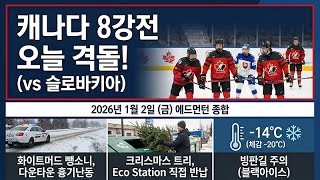 크리스마스 트리 직접 반납 / 캐나다 WJC 8강 진출! / 화이트머드 드라이브 '새해 첫날' 뺑소니 사고 / 다운타운 새해맞이 인파 속 흉기 난동
