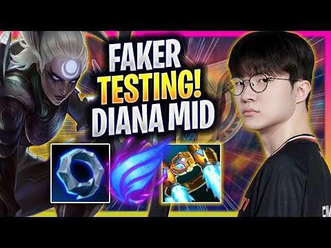FAKER TESTING DIANA MID IN KOREA SOLOQ! - T1 Faker Plays Diana MID vs Irelia! | Season 2025