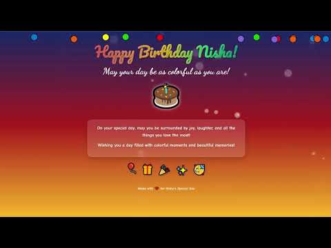 Happy Birthday with Names | Happy Birthday Nisha! 🎉 Best Wishes & Celebration Song #nisha