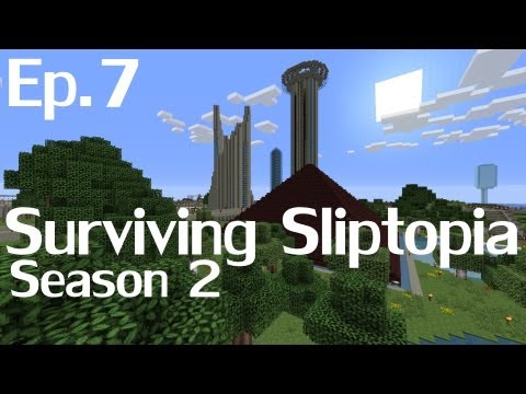 Surviving Sliptopia S2 Ep.7 - Friday Night Special Cave Adventure Battle! ( A Minecraft LP )