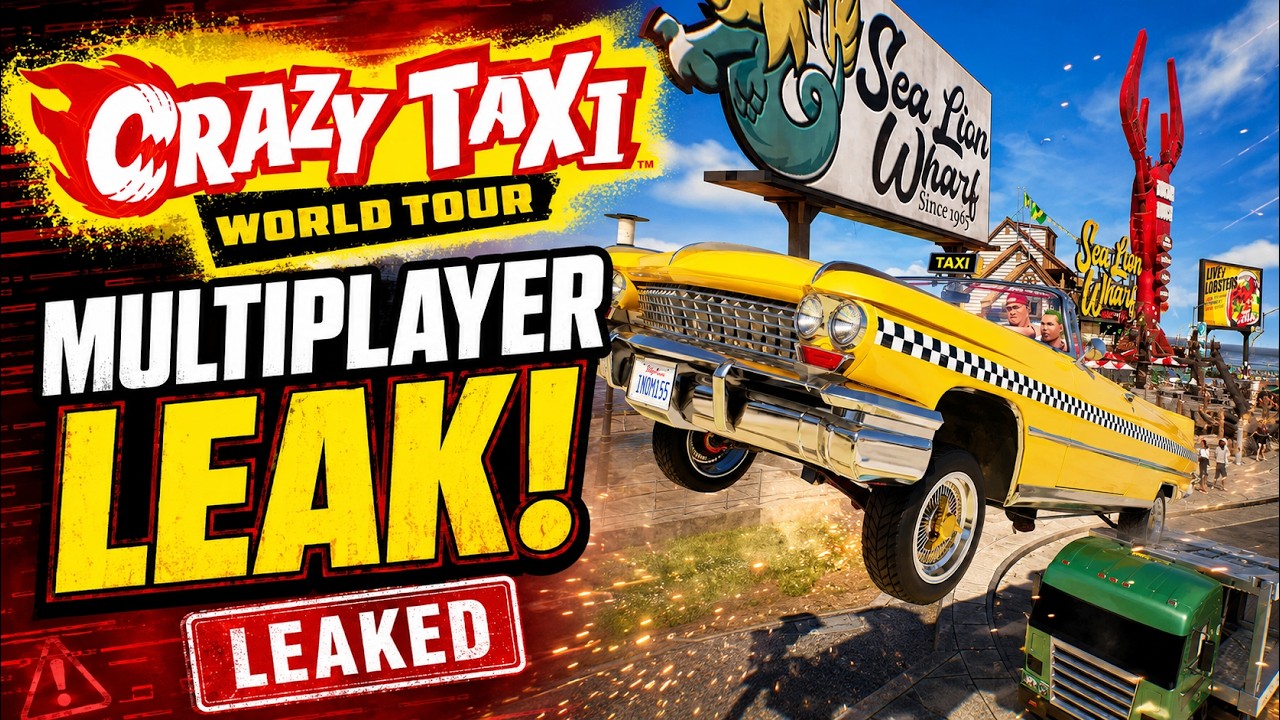 Crazy Taxi World Tour multiplayer alpha gameplay footage. Coming 2027