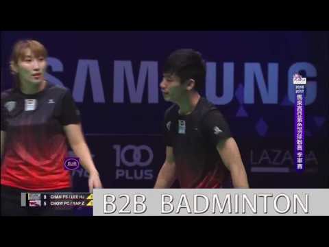 Badminton 2017 Purple League   Chan Peng Soon Lee Hyo Jung vs Chow Pak Chuu Yap Zhen