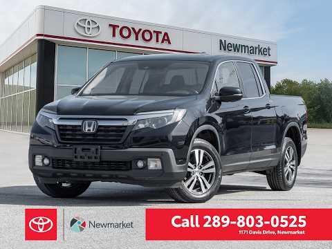2019 Honda Ridgeline EX-L AWD in Black for sale at Newmarket Toyota in Newmarket, ON