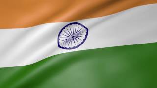 Indian National Anthem - Waving Flag - Jana Gana M