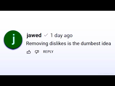 JAWED SPEAKS OUT AGAINST THE DISLIKE BUTTON!