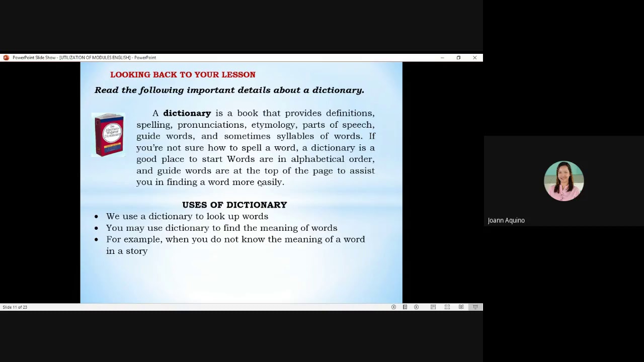 Utilization of Modules in English