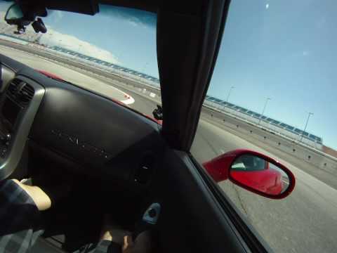 Corvette Z06 Professional Race Car Driver Drifting in dash view 2