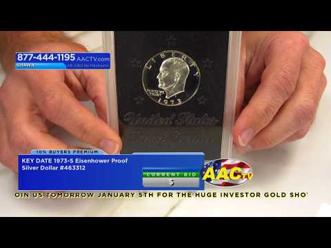 KEY DATE 1973-S Eisenhower Proof Silver Dollar  - Item - 463312