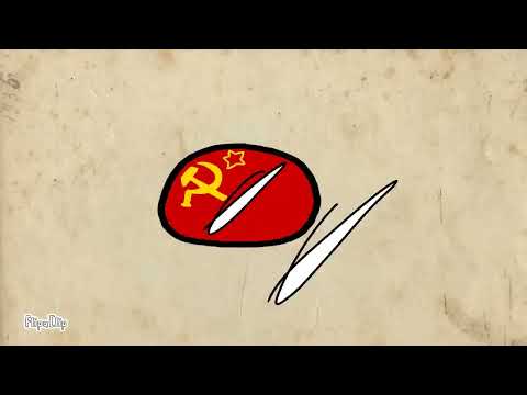 Cold War in 1 minute and 25 seconds #countryballs #history #amongus