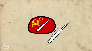 Cold War in 1 minute and 25 seconds #countryballs #history #amongus