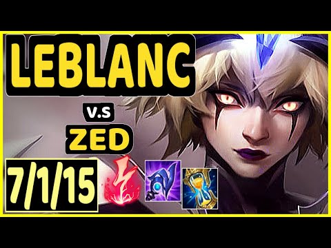 SERTUSS (LEBLANC) vs ZED - 7/1/15 KDA MID CHALLENGER GAMEPLAY - EUW